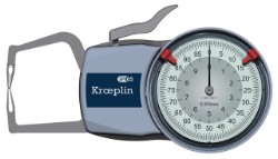 KROEPLIN D110 Udvendigt måleur 0-10 mm (Analog)